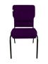 Imagem de 03 Cadeiras Empilhável para Igrejas Evangélicas Linha Church Roxo