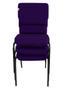 Imagem de 03 Cadeiras Empilhável para Igrejas Evangélicas Linha Church Roxo