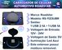 Imagem de 03 Carregador Automotivo Tomada 3.1a Slim 2 Usb Gadget Gps