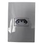 03 Conjuntos Tomadas Simples 20A 4x2 Recta Branco Gloss Blux Imagem de 03 Conjuntos Tomadas Simples 20A 4x2 Recta Branco Gloss Blux