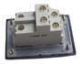 Imagem de 03 Interruptor Duplo Simples Móveis Margirius Marrom 10A