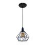 Imagem de 03 Lustres Luminaria Pendente Aramado Diamante Retrô Ideal para lâmpadas de Filamento