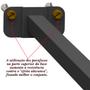 Imagem de 03 SUPORTES REFLETOR BASE RETA BRAÇO 20 cm 3 cjts