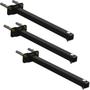Imagem de 03 SUPORTES REFLETOR BASE RETA BRAÇO 20 cm 3 cjts