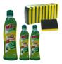 Imagem de 03 Un Saponaceo Reax 400g Lima + 10 Esponja Dupla Face Betta