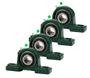 Imagem de 04 Mancal Pedestal Com Rolamento P209 45Mm