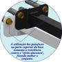 Imagem de 04 SUPORTES REFLETOR BASE RETA BRAÇO 100 cm 4 Cjts