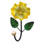Imagem de 04 un. Suporte Cabideiro Rústico de Parede em Ferro com Flor (TN2299CF1.6) com 1 ou 2 Ganchos