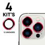 Imagem de 04X Kits Película de Proteção Lente Câmera Para iPhone 14 Pro 14 Pro Max - Beleza, Charme e Proteção
