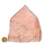 Imagem de 05 Cristal Rosa Pedra Pé Serrado 1 a 1,5Kg 10 a 15cm Tipo B