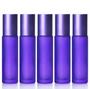 Imagem de 05 Frascos 10 Ml Roll-On Fosco Cor Roxo Lavanda