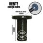 Imagem de 05 Kg Rebite Rebater Maciço 3/8 x 7/8" Ferro Cabeça Chata