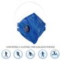 Imagem de 05 Máscaras Descartáveis com Válvula Respiratória Para Proteção Delta Plus Azul