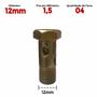 Imagem de 05 Un Parafuso Oco Milímetro 12mm Fio 1.5 com 04 Furos