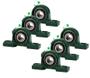 Imagem de 06 Mancal Pedestal Com Rolamento P210 50Mm