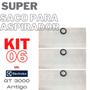 Imagem de 06 Sacos P/ Aspirador De Pó Eletrolux Descartável GT3000 Antigo