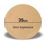 Imagem de 06 Souplat Jogo Americano Supla Suplat Sousplast Mdf Cru + Porta Copo