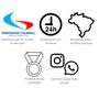 Imagem de 06 trena emborrachada mega 5m x 25mm com trava