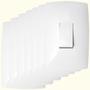 Imagem de 07 Interruptor de Luz Simples Branco 1 Tec.Vert. Blux Home