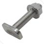 Imagem de 08 Parafusos Martelo T Inox 304 / M8x30mm / Porcas Flange M8