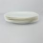 Imagem de 08 Pratos Rasos Jantar Vidro Opalino Branco Mesa Posta 26cm