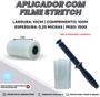 Imagem de 1 Aplicador De Stretch + 5 Rolos De Plastico Filme Transp