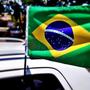 Imagem de 1 Bandeira Do Brasil Com Suporte Para Carro Bandeira 30x40