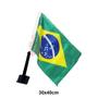 Imagem de 1 Bandeira Do Brasil Com Suporte Para Carro Bandeira 30x40