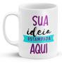 Imagem de 1 Caneca Personalizada - Cerâmica - caneca branca personalizada com sua logo