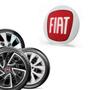 Imagem de 1 Emblema Fiat Vermelho 48 mm para Calota Aro 13 14 15