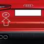 Imagem de 1 Emblema S Traseiro Audi S1,S3,S4,S5,S6,S7,S8 Todos