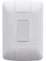 Imagem de 1 Interruptor Simples+placa Branca 6a 250v Aria