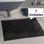 Imagem de 1 - kit 2 toalhas para piso felpudo prime liso 50cm x 70cm