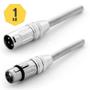 Imagem de 1 Kit com Plugs Canon XLR Macho e Fêmea 3 Pinos com Molas