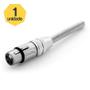 Imagem de 1 Kit com Plugs Canon XLR Macho e Fêmea 3 Pinos com Molas