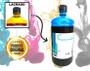 Imagem de 1 Litro Cyan Tinta Para Impressora Hp DesingJet 10000 9000 T1120HD Alta Qualidade Kings Of Ink