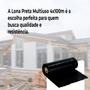 Imagem de 1 Metro Lona Plástica Preta Para Pintura Com 4 Metros De Largura Uso Geral Lona Preta 1mx4m