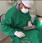 Imagem de 1 Mini Kit de Paramentação de Cirurgia Odontologica tecido Campo e Capote Cirúrgico.