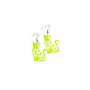 Imagem de 1 Par  Brinco Gatinho Cat PET Colorido 3D