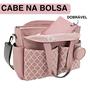 Imagem de 1 pc Trocador Portátil 100x70 Bebê Absorvente Acolchoado Multiuso - Rosa - Vila Flor