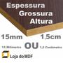 Imagem de 1 Prateleira U Mdf 60x15 Tabaco Nicho Livros Revista