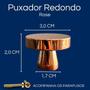 Imagem de 1 Puxador Redondo Gaveta Furo Único 34mm Em Metal / Premium