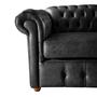 Imagem de 1 Sofá Chesterfield Capitone Luiz XV CouroEco 2M - Preto /  Recepção, Sala, Móveis, decoração