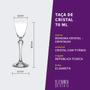 Imagem de 1 Taça De Cristal Para Licor 70 Ml Linha Elisabeth Bohemia