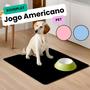 Imagem de 1 UN Base para Pote de Ração Pet: Reutilizável, Absorvente e Ecológico - tamanho M 70x50cm - Rosa
