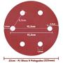 Imagem de 1 X Lixa Disco Grão 9 Polegadas 225Mm 6 Furos Lixadeira