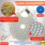 Imagem de 1 X Lixa Discos Grão 4 Pol.100Mm Diamantada Liso Polir