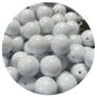 Imagem de 10 bola lisa abs branco gelo 14m  para bijuterias e  colares