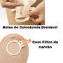 Imagem de 10 Bolsa Colostomia 70mm Opaca Sensura Click Referência 10367 Coloplast
