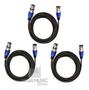 Imagem de 10 Cabo Microfone Dmx Xlr Canon Balanceado 5 Metros